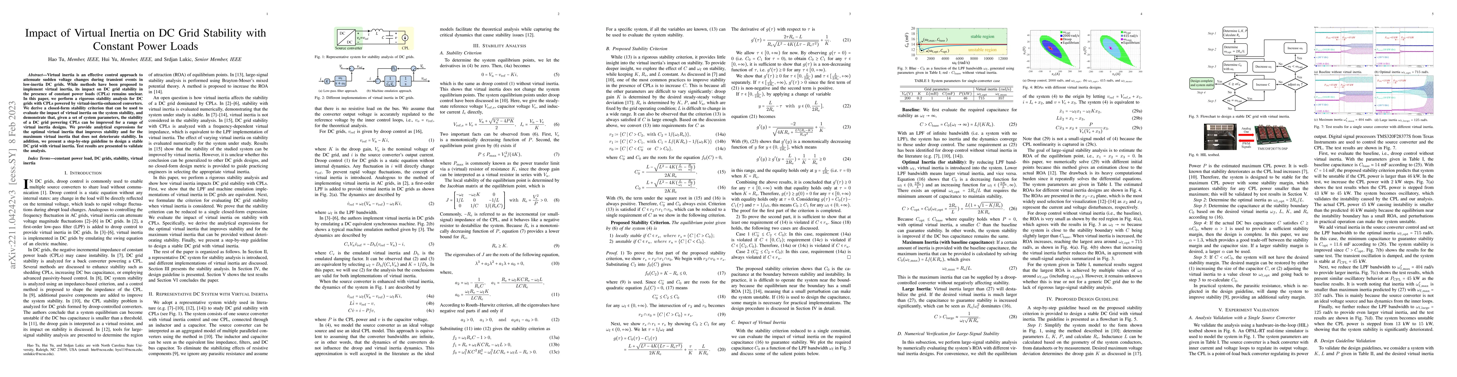 Thumbnail for Impact of Virtual Inertia on DC Grid Stability with Constant Power Loads