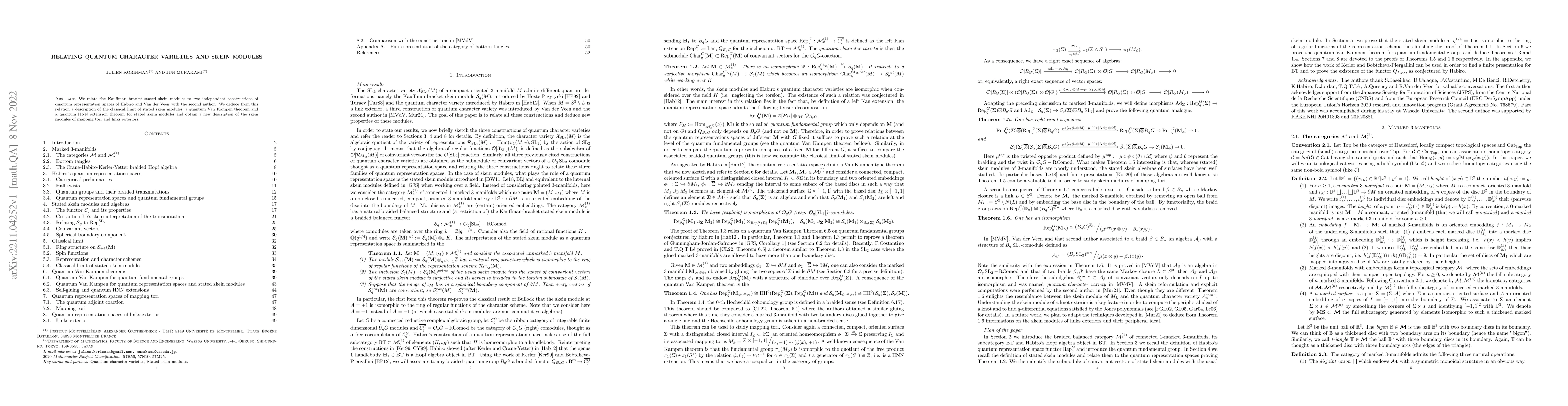 Thumbnail for Relating quantum character varieties and skein modules