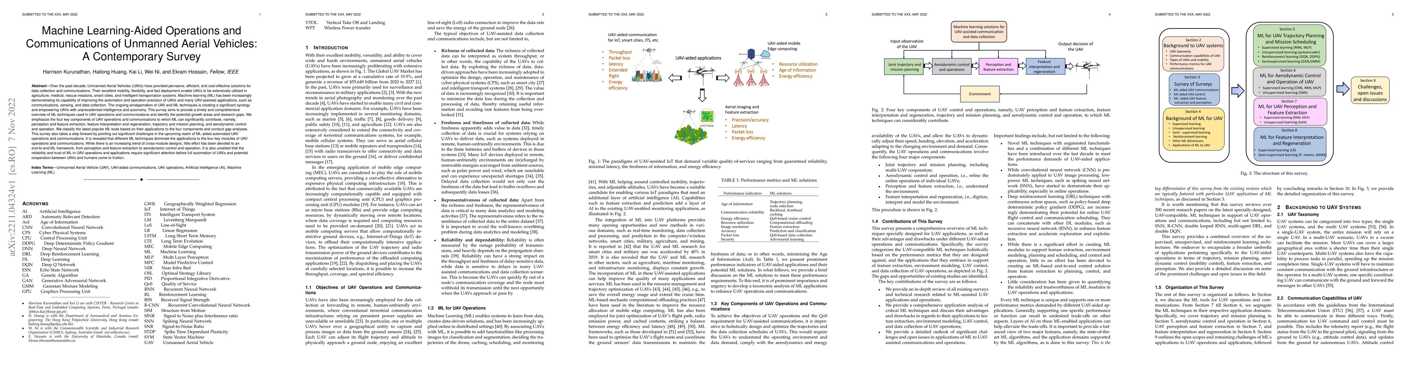 Thumbnail for Machine Learning-Aided Operations and Communications of Unmanned Aerial
  Vehicles: A Contemporary Survey
