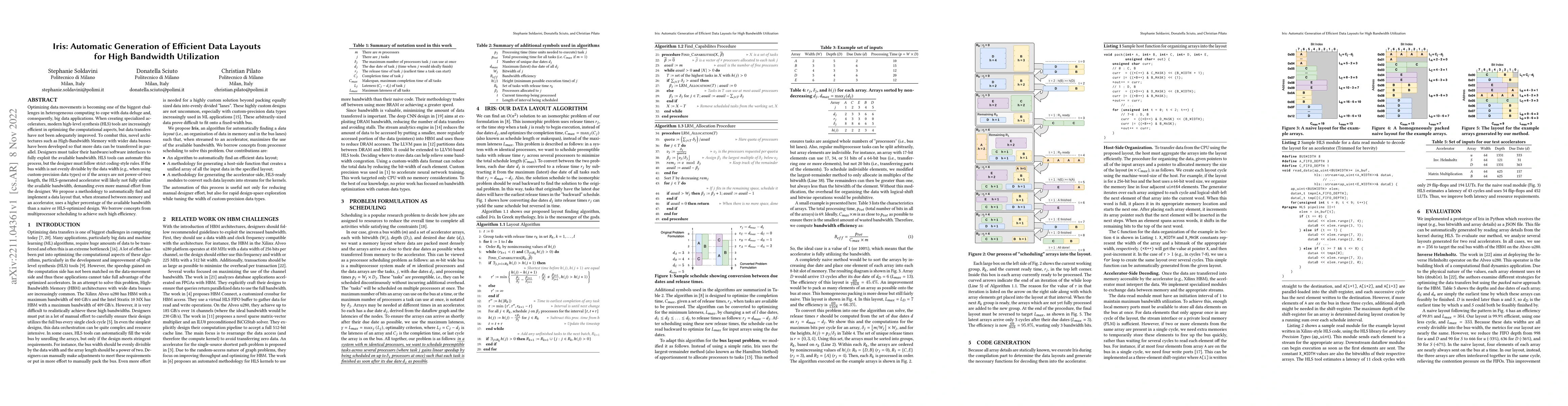 Thumbnail for Iris: Automatic Generation of Efficient Data Layouts for High Bandwidth
  Utilization