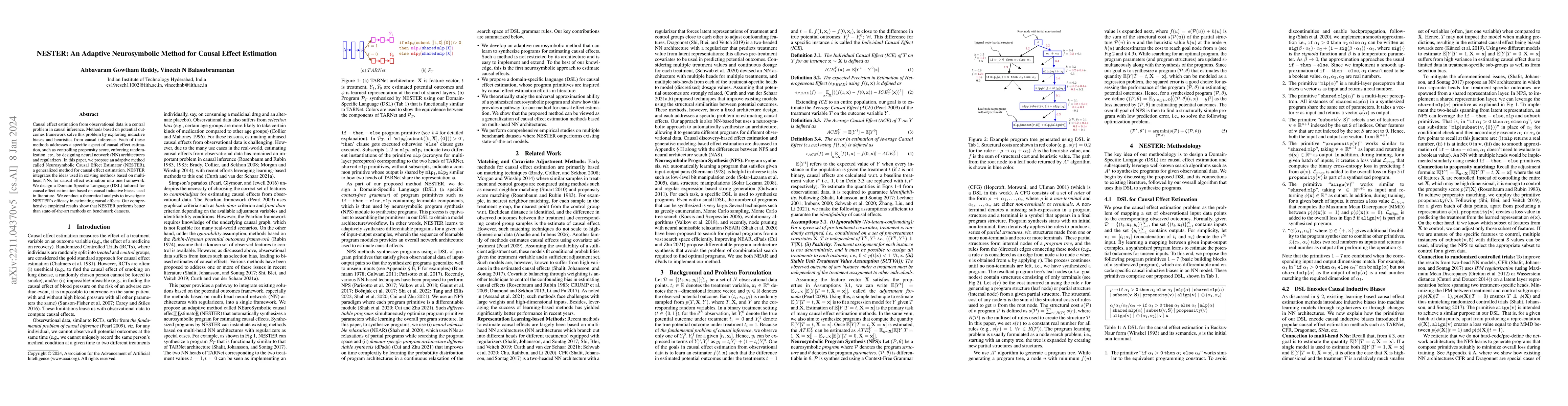Thumbnail for NESTER: An Adaptive Neurosymbolic Method for Causal Effect Estimation