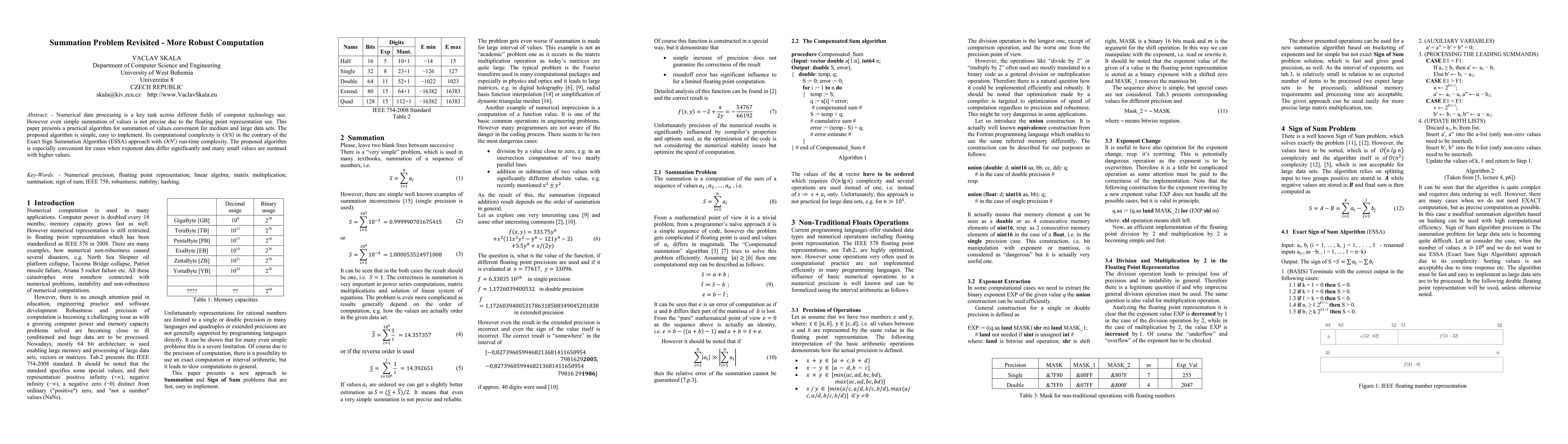 Thumbnail for Summation Problem Revisited -- More Robust Computation