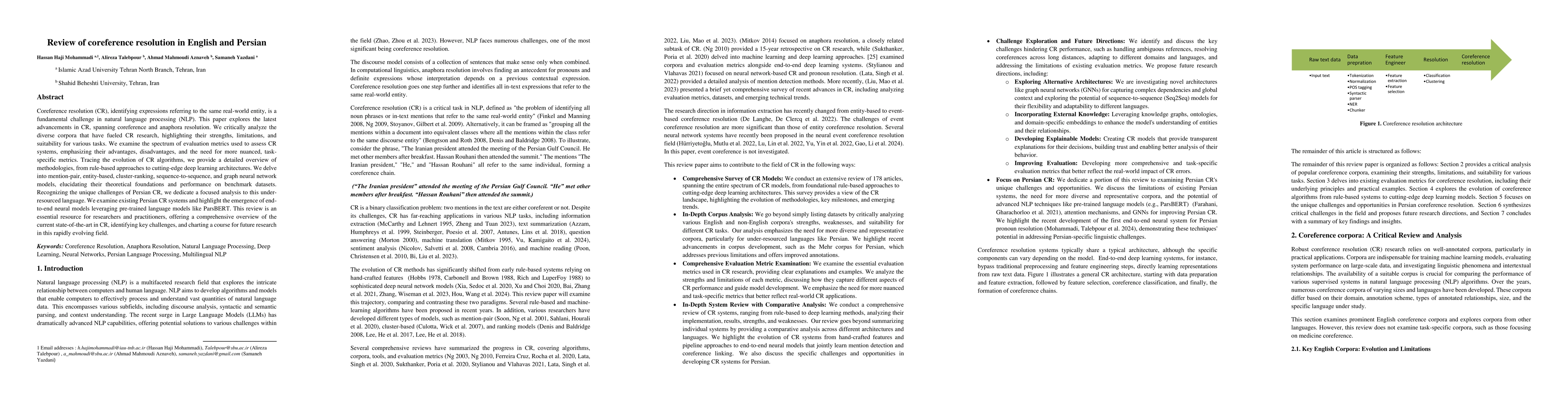 Thumbnail for Review of coreference resolution in English and Persian