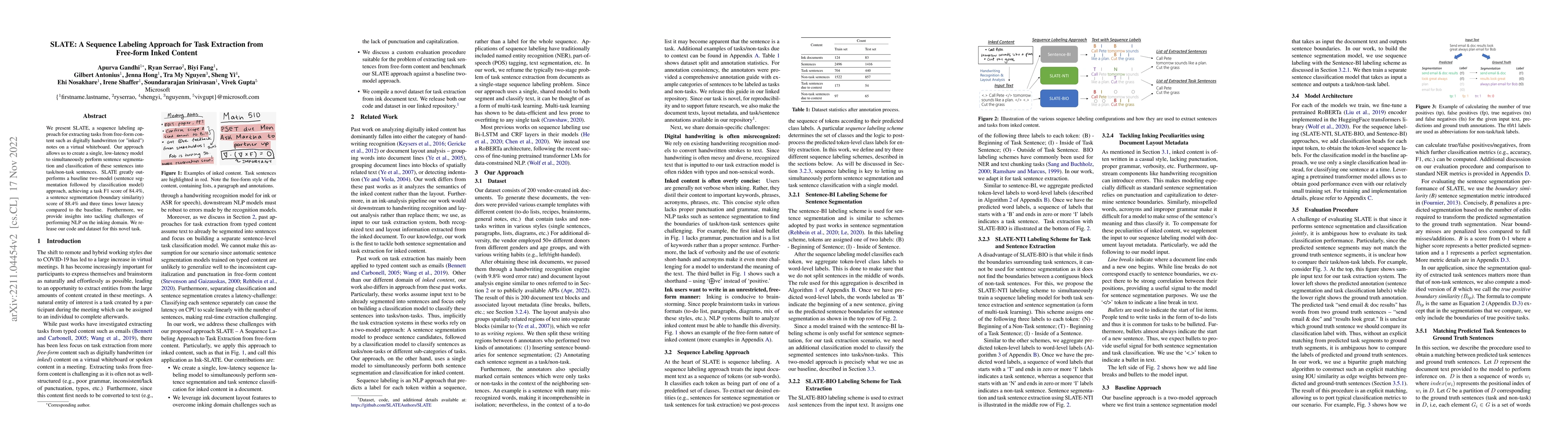 Thumbnail for SLATE: A Sequence Labeling Approach for Task Extraction from Free-form
  Inked Content