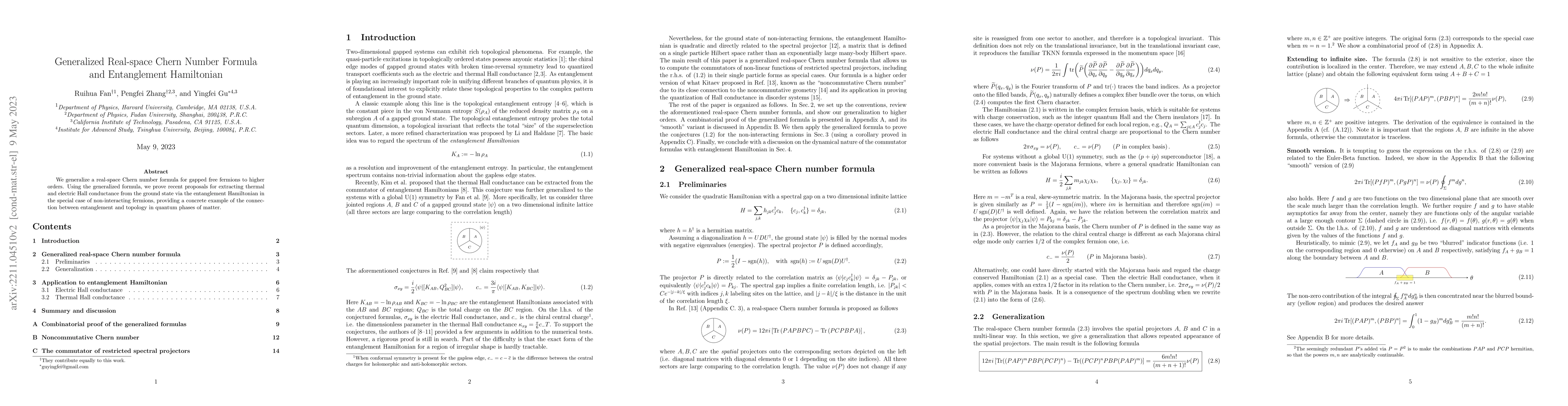 Thumbnail for Generalized Real-space Chern Number Formula and Entanglement Hamiltonian