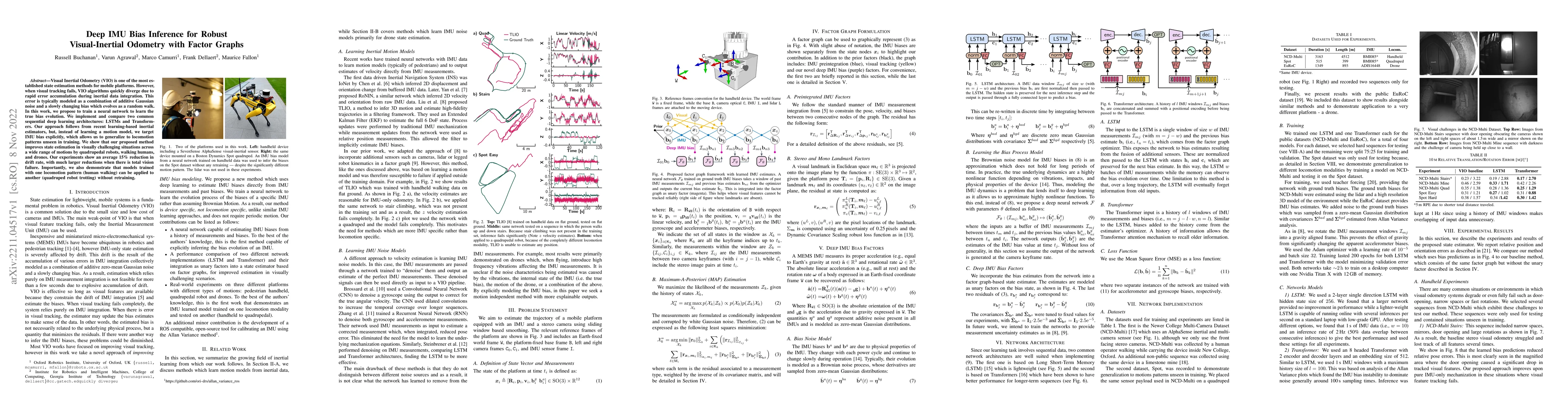 Thumbnail for Deep IMU Bias Inference for Robust Visual-Inertial Odometry with Factor
  Graphs