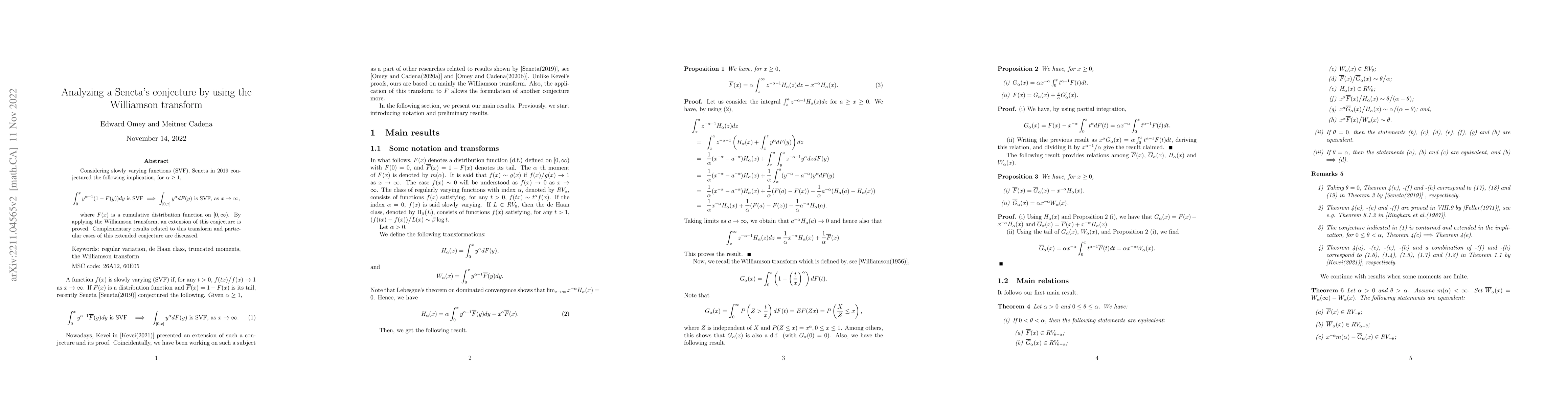 Thumbnail for Analyzing a Seneta's conjecture by using the Williamson transform