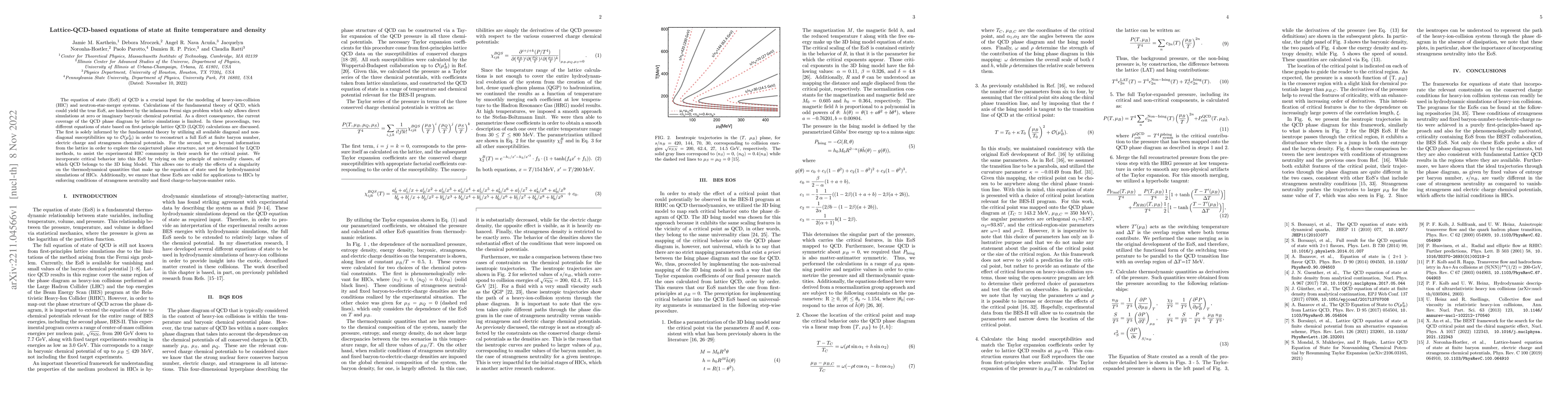Thumbnail for Lattice-QCD-based equations of state at finite temperature and density