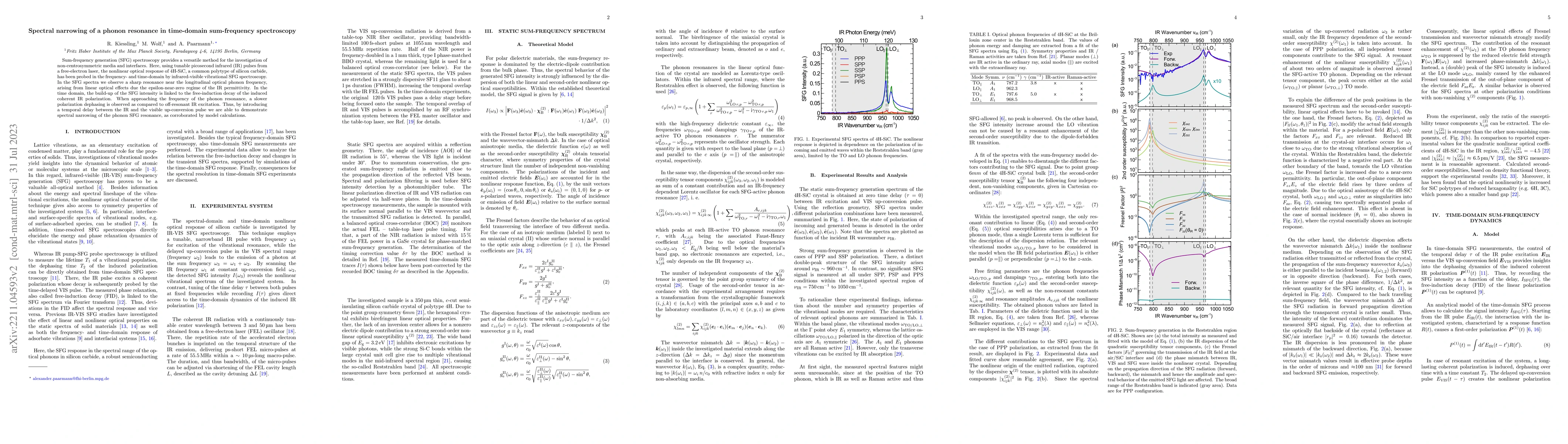 Thumbnail for Spectral narrowing of a phonon resonance in time-domain sum-frequency
  spectroscopy