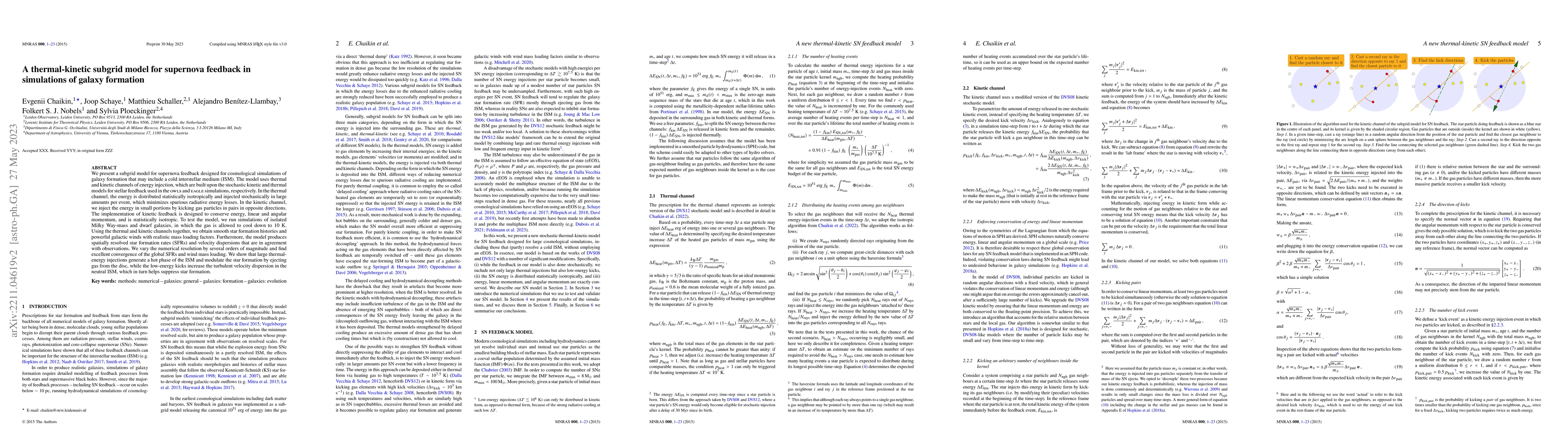 Thumbnail for A thermal-kinetic subgrid model for supernova feedback in simulations of
  galaxy formation