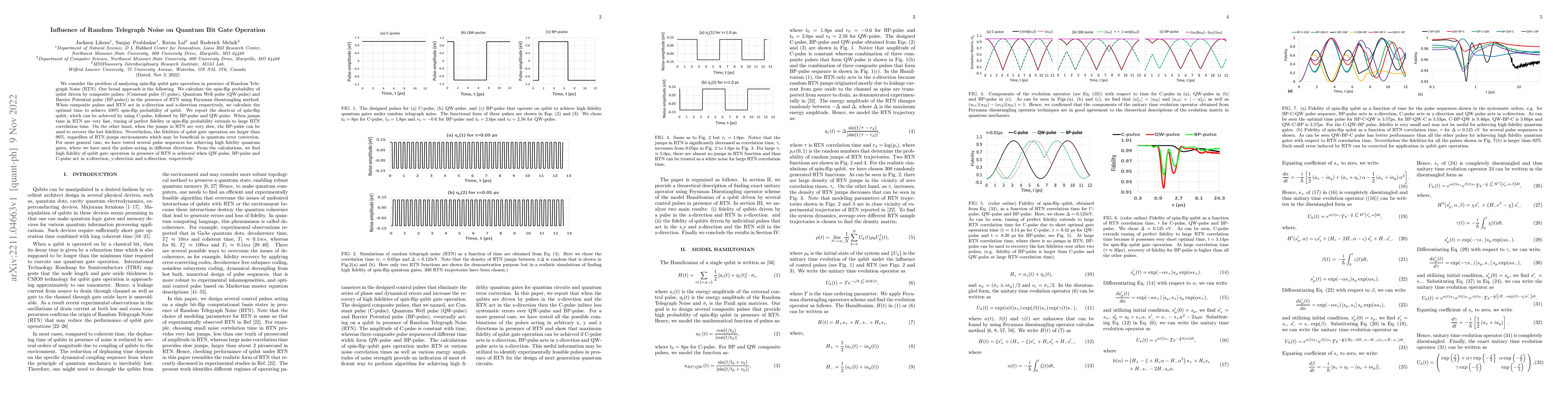 Thumbnail for Influence of Random Telegraph Noise on Quantum Bit Gate Operation