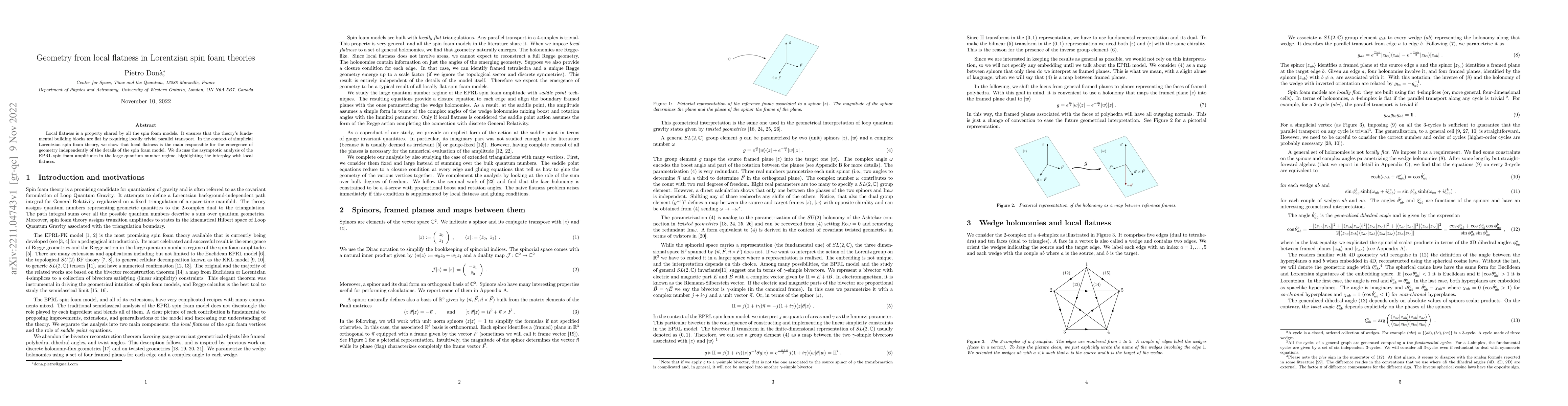 Thumbnail for Geometry from local flatness in Lorentzian spin foam theories