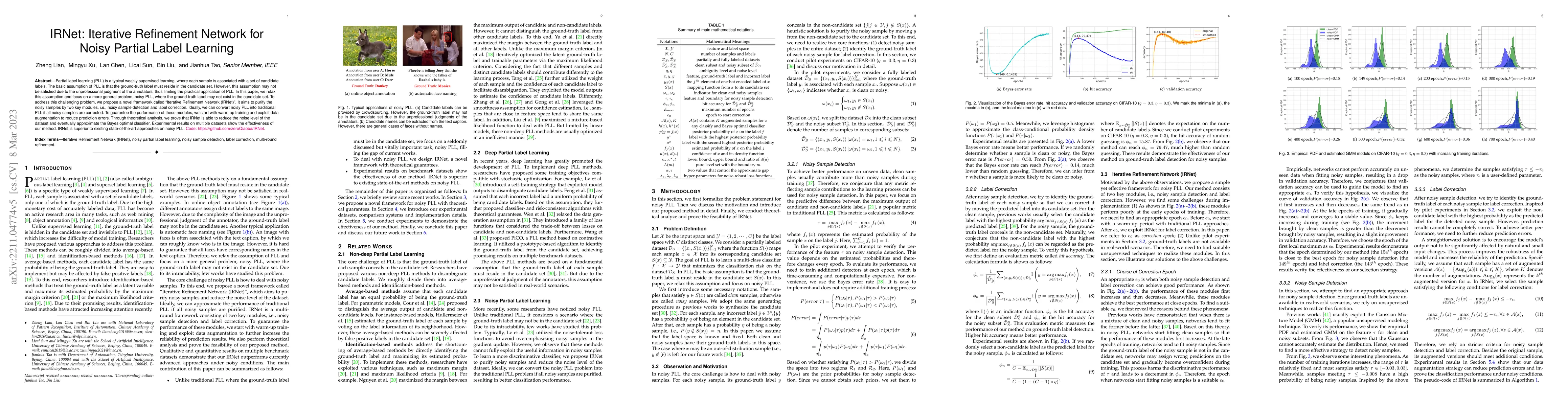 Thumbnail for IRNet: Iterative Refinement Network for Noisy Partial Label Learning