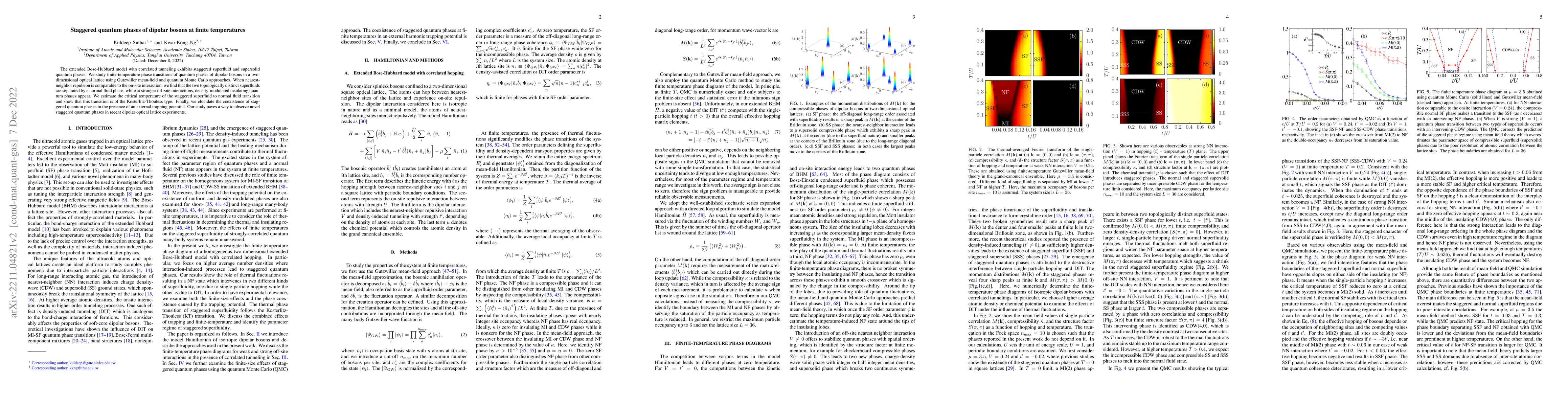 Thumbnail for Staggered quantum phases of dipolar bosons at finite temperatures