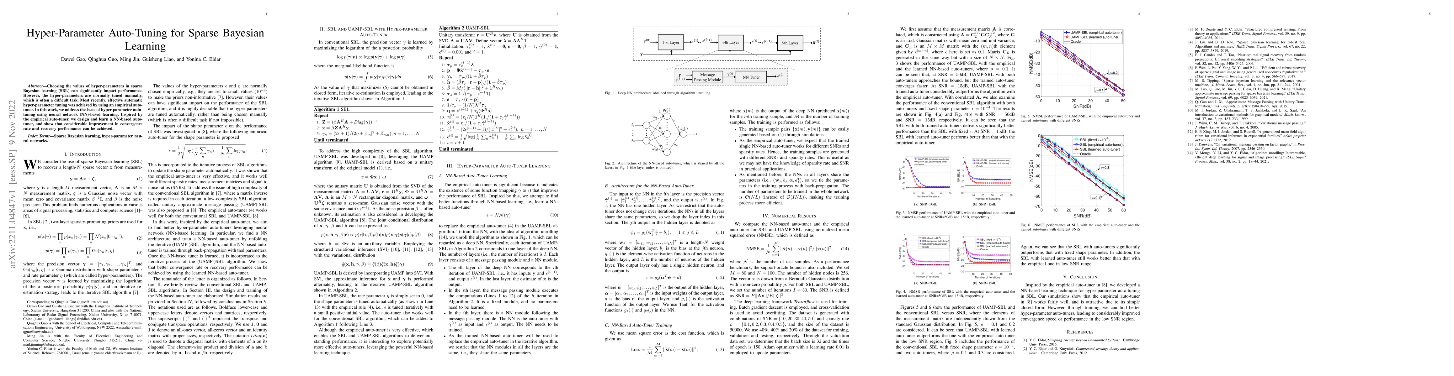Thumbnail for Hyper-Parameter Auto-Tuning for Sparse Bayesian Learning