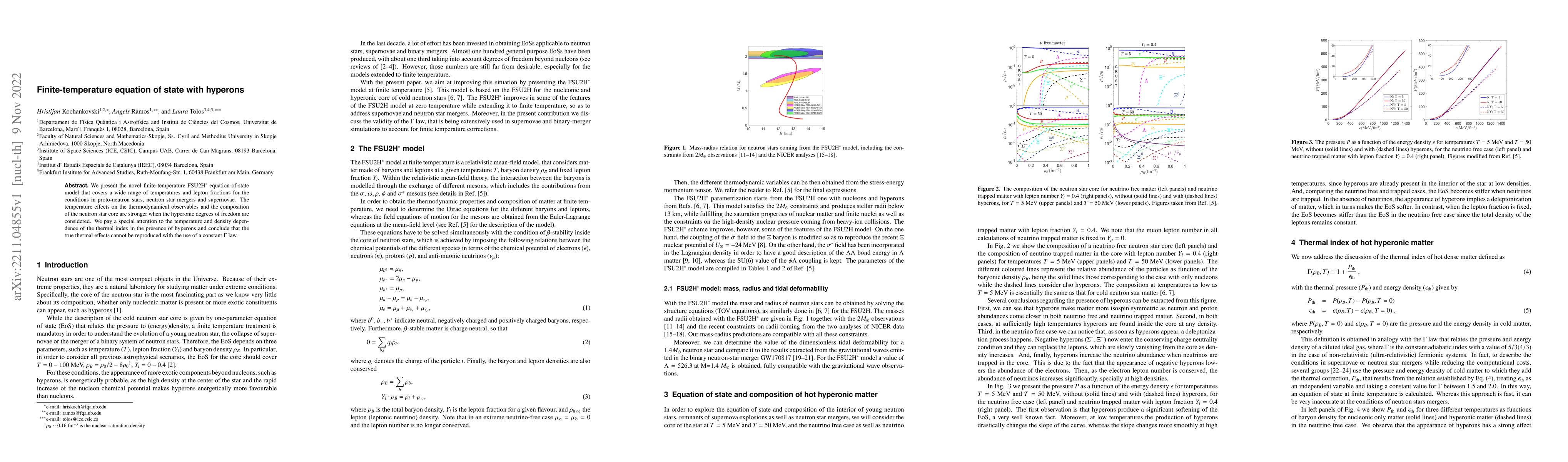 Thumbnail for Finite-temperature equation of state with hyperons