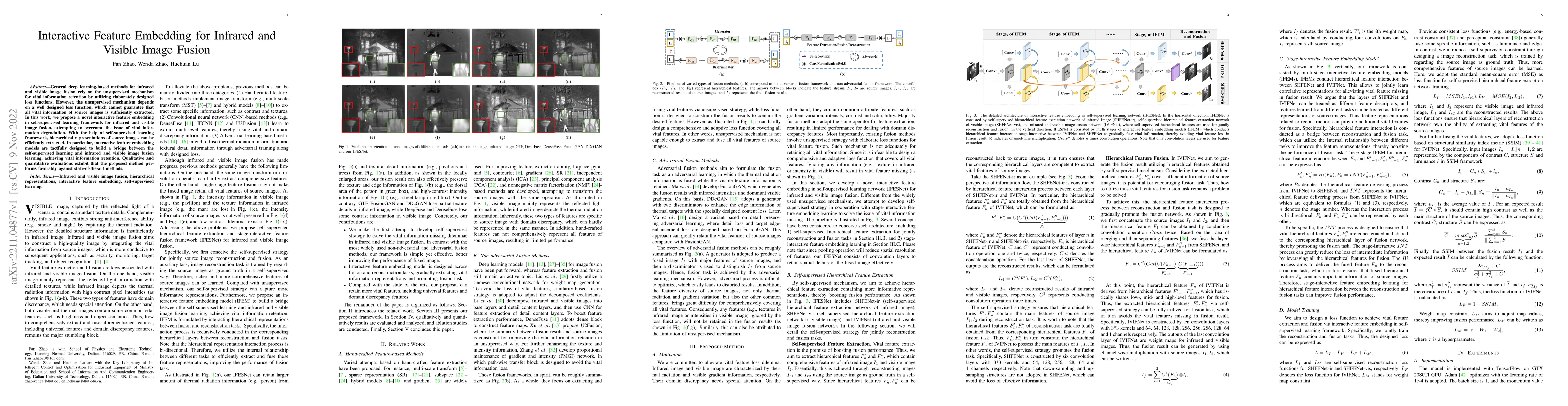 Thumbnail for Interactive Feature Embedding for Infrared and Visible Image Fusion
