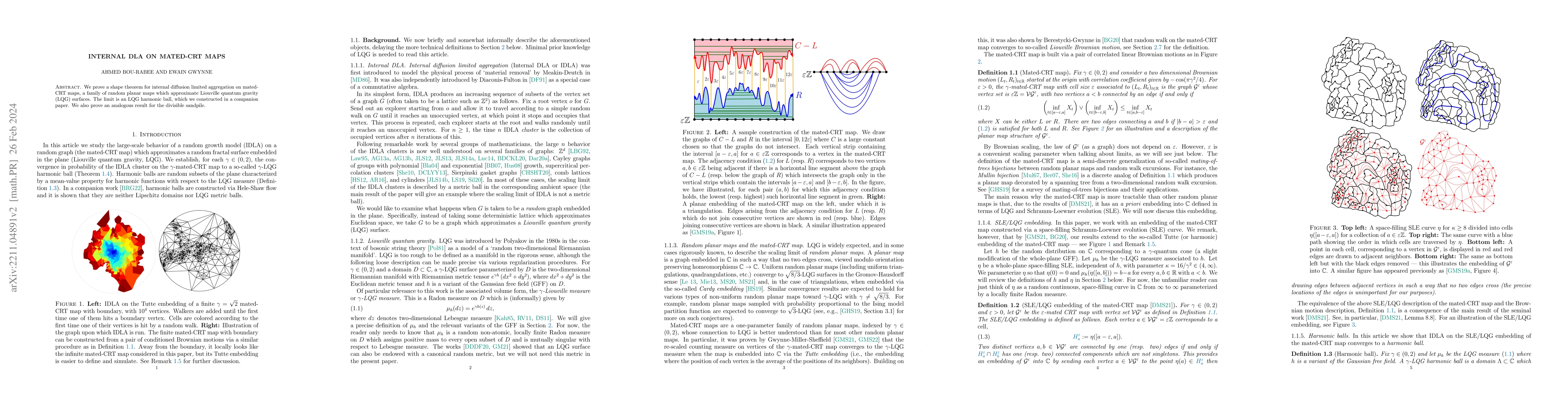 Thumbnail for Internal DLA on mated-CRT maps