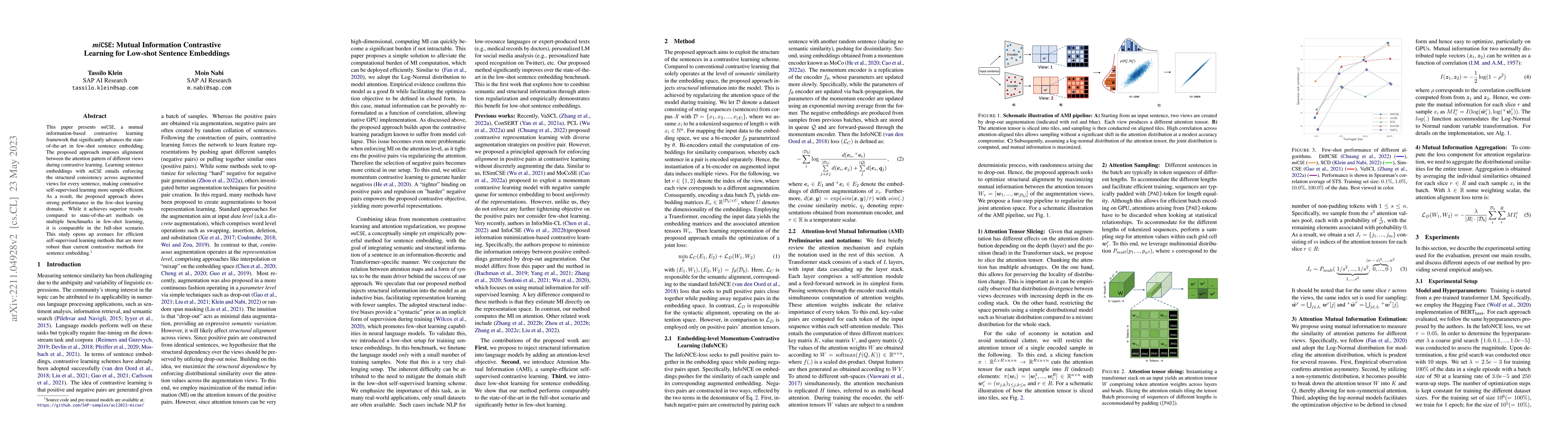 Thumbnail for miCSE: Mutual Information Contrastive Learning for Low-shot Sentence
  Embeddings