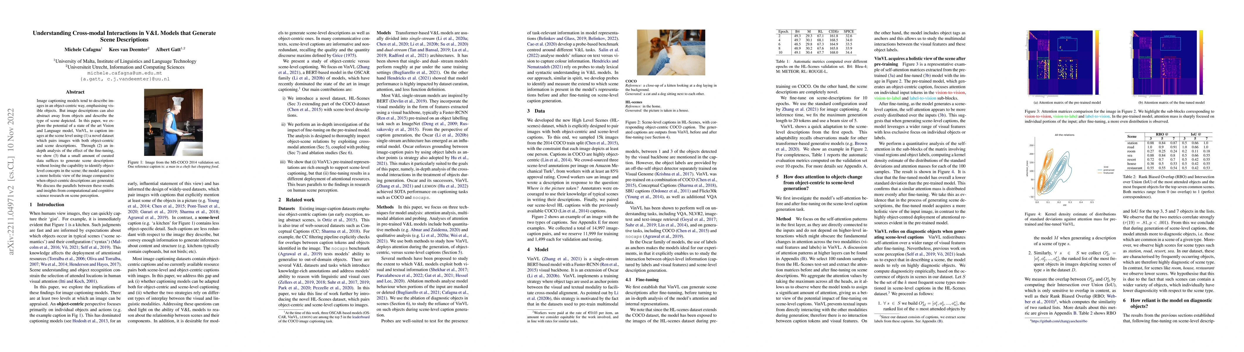 Thumbnail for Understanding Cross-modal Interactions in V&L Models that Generate Scene
  Descriptions
