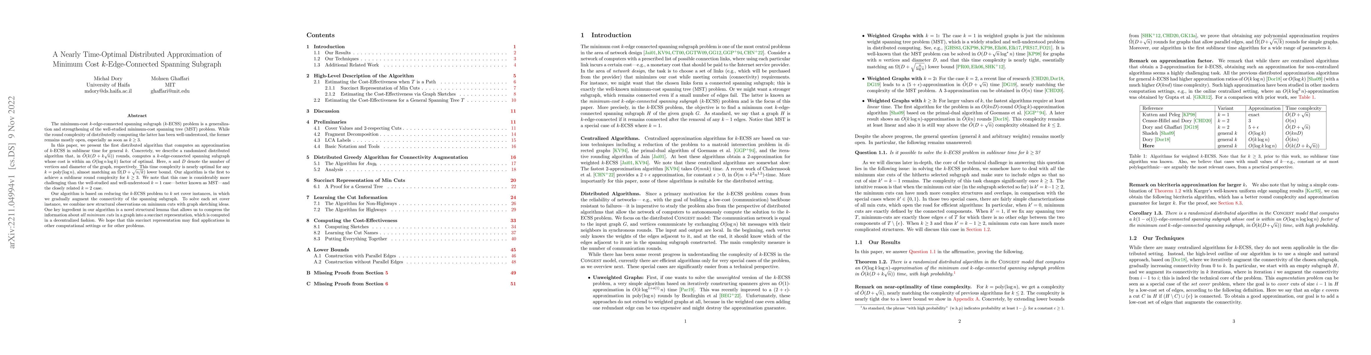 Thumbnail for A Nearly Time-Optimal Distributed Approximation of Minimum Cost
  $k$-Edge-Connected Spanning Subgraph