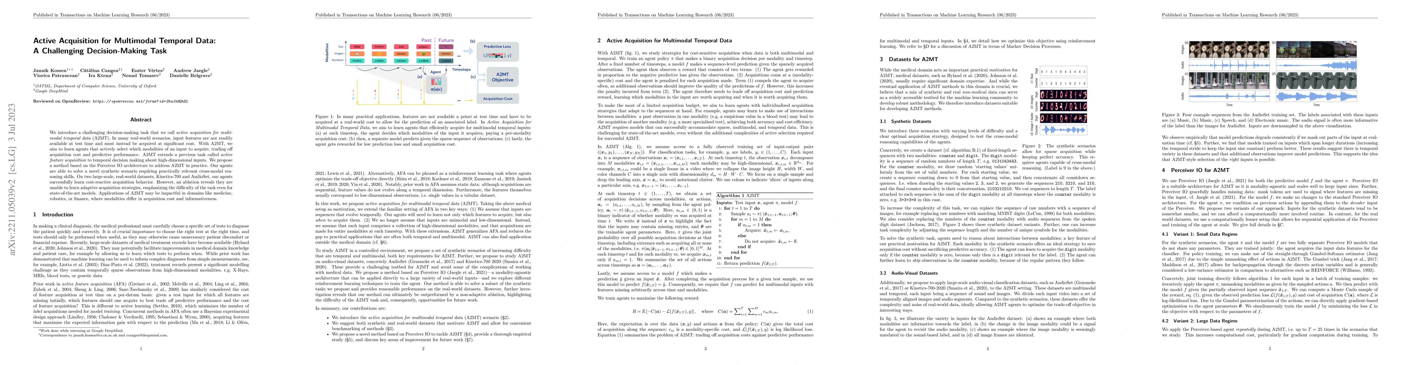 Thumbnail for Active Acquisition for Multimodal Temporal Data: A Challenging
  Decision-Making Task