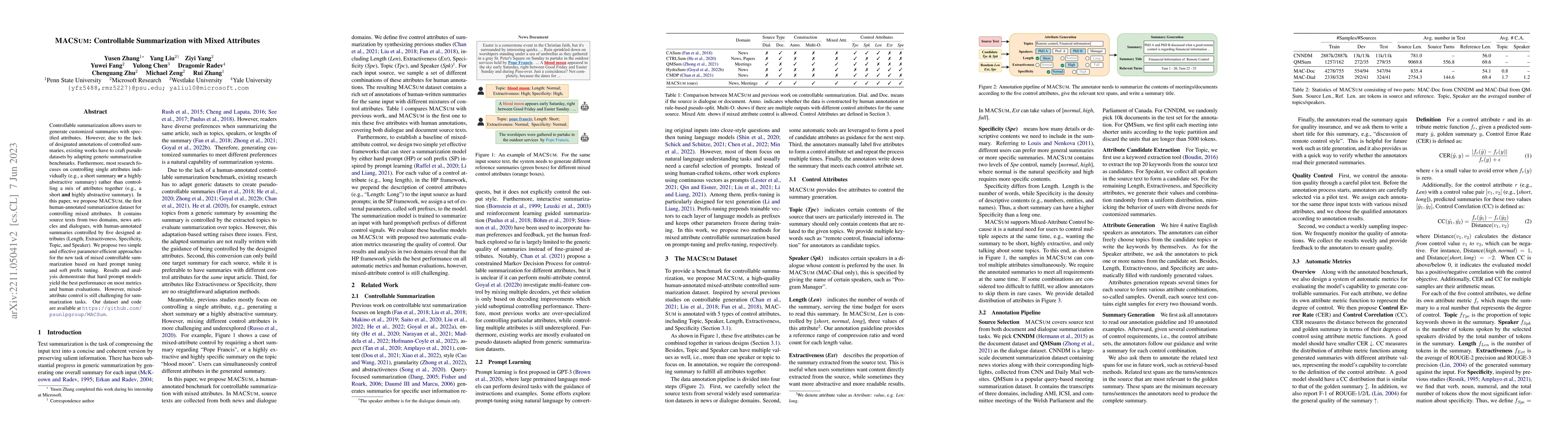 Thumbnail for MACSum: Controllable Summarization with Mixed Attributes