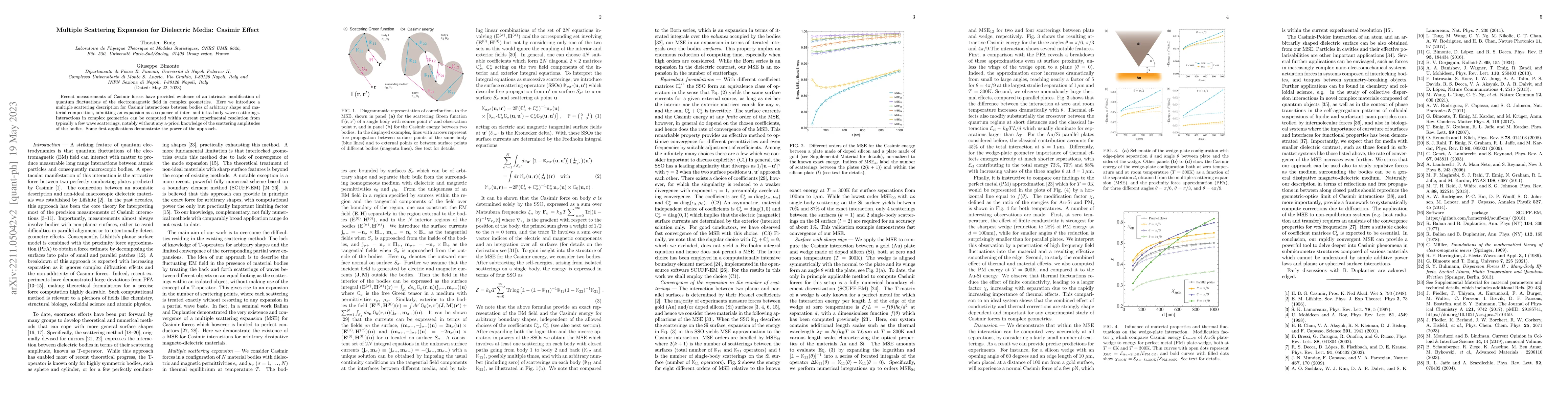Thumbnail for Multiple scattering expansion for dielectric media: Casimir effect