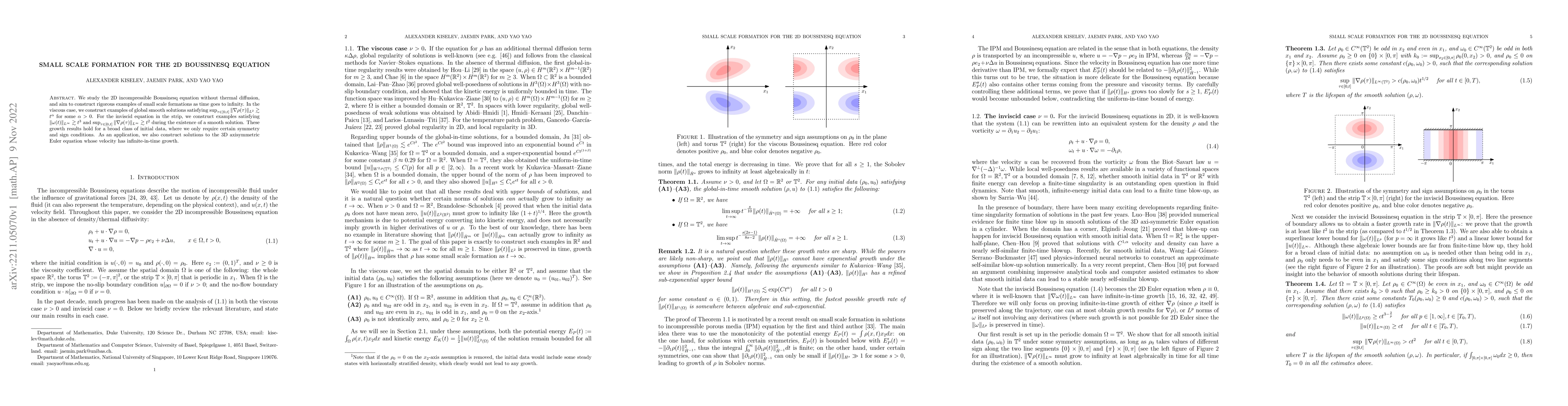 Thumbnail for Small scale formation for the 2D Boussinesq equation