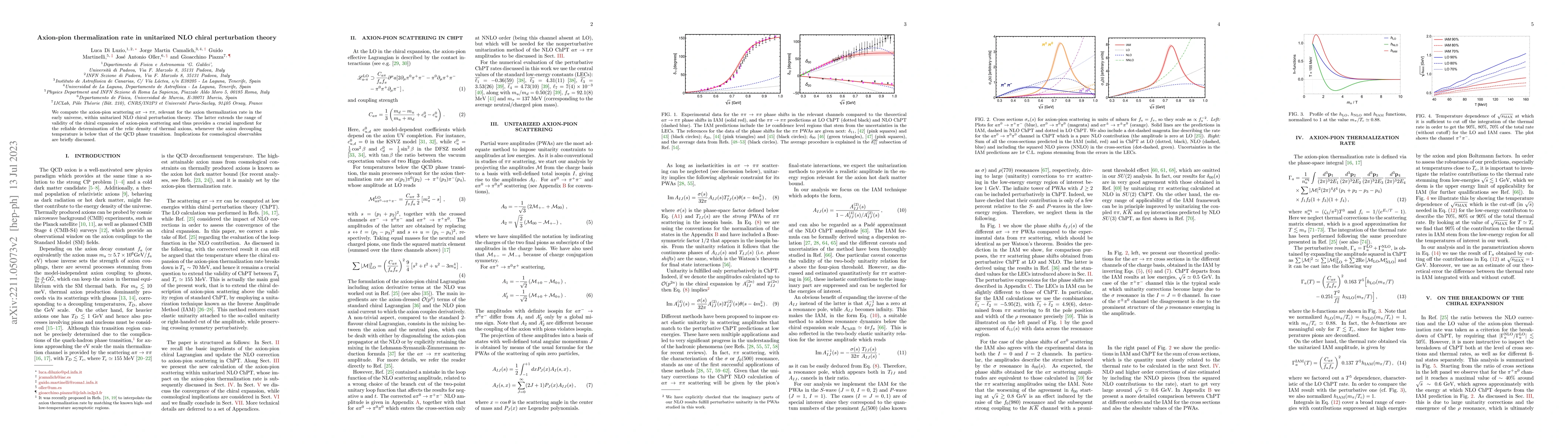 Thumbnail for Axion-pion thermalization rate in unitarized NLO chiral perturbation
  theory
