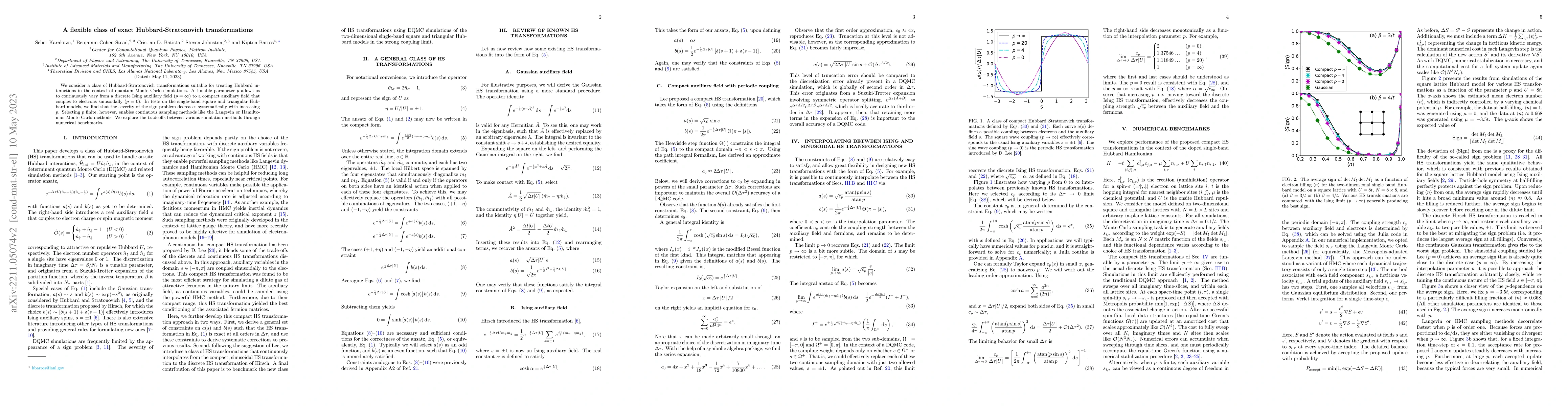 Thumbnail for A flexible class of exact Hubbard-Stratonovich transformations