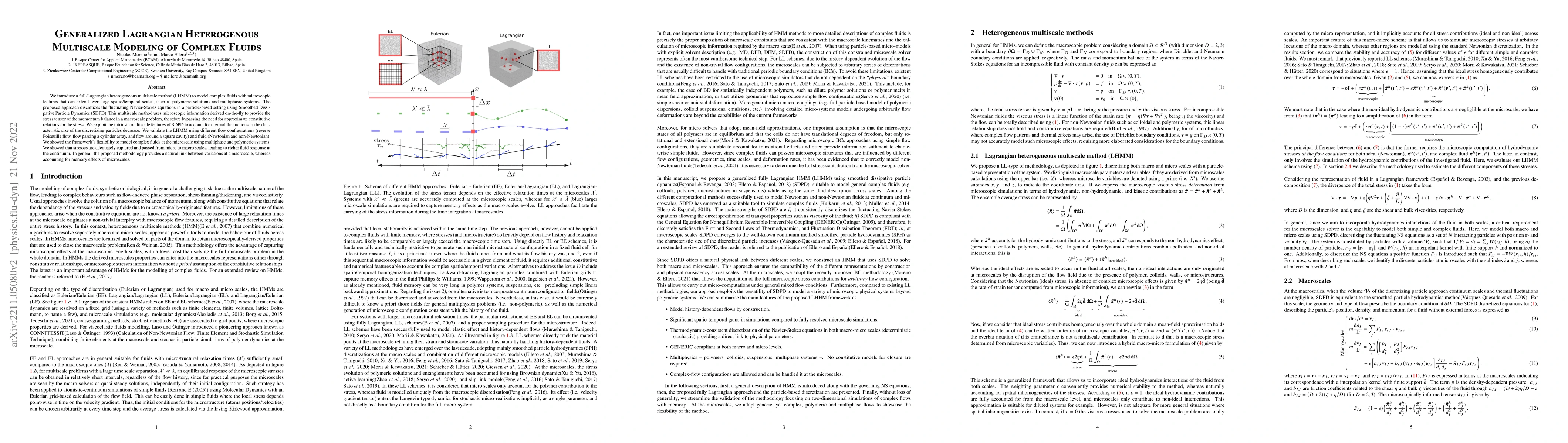 Thumbnail for Generalized Lagrangian Heterogenous Multiscale Modeling of Complex
  Fluids