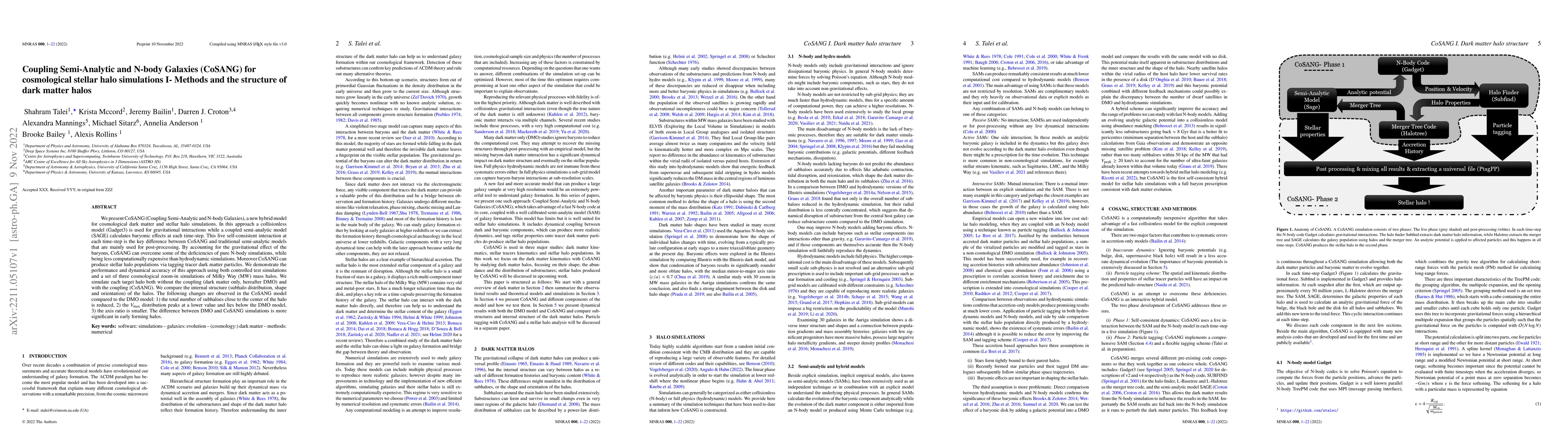 Thumbnail for Coupling Semi-Analytic and N-body Galaxies (CoSANG) for cosmological
  stellar halo simulations I- Methods and the structure of dark matter halos