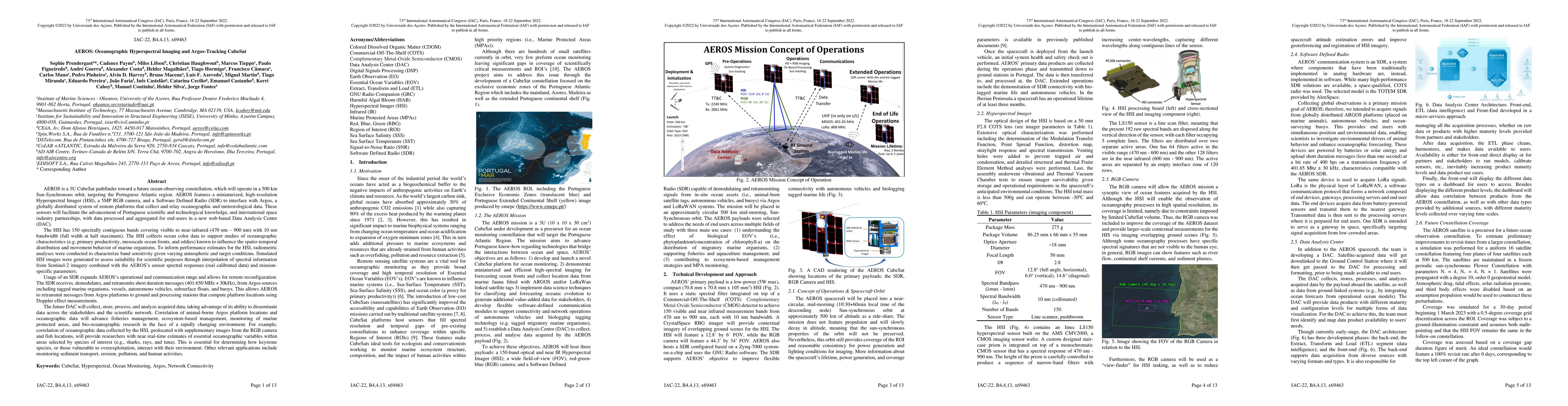 Thumbnail for AEROS: Oceanographic Hyperspectral Imaging and Argos-Tracking CubeSat