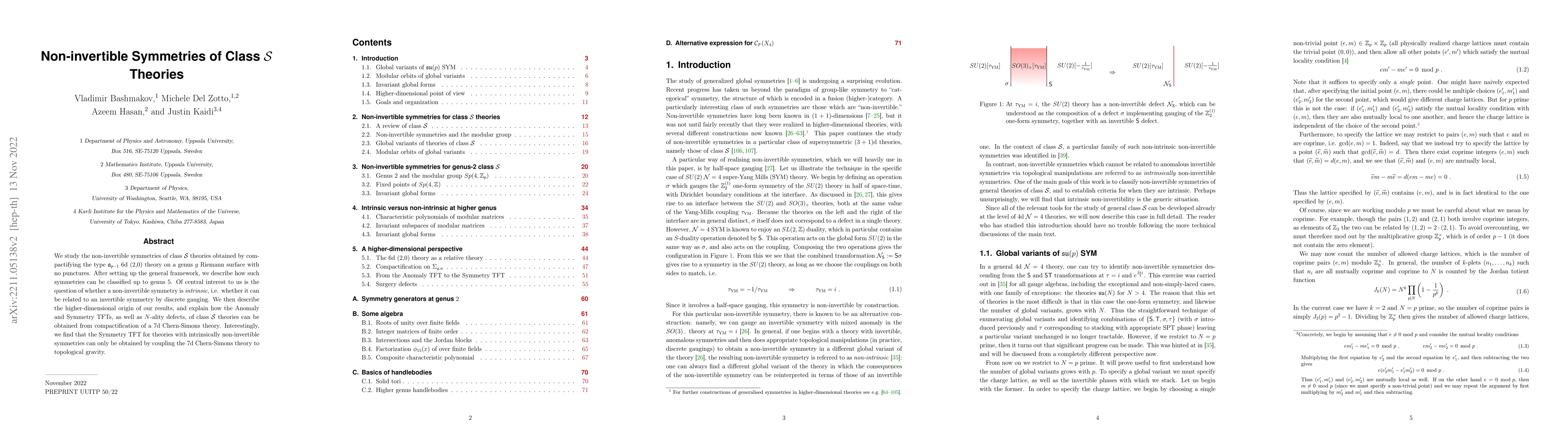 Thumbnail for Non-invertible Symmetries of Class $\mathcal{S}$ Theories