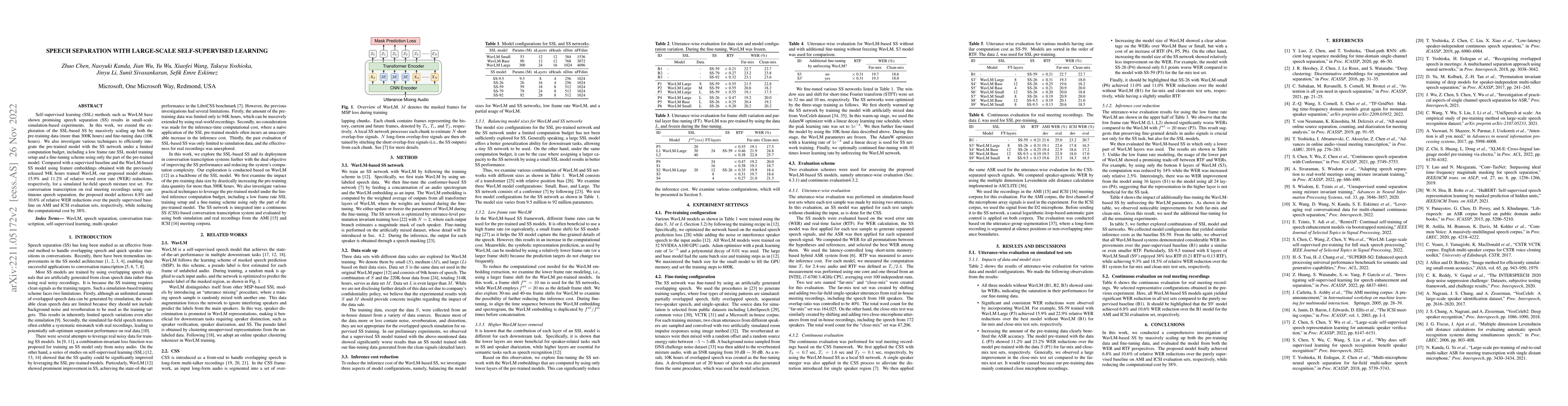 Thumbnail for Speech separation with large-scale self-supervised learning