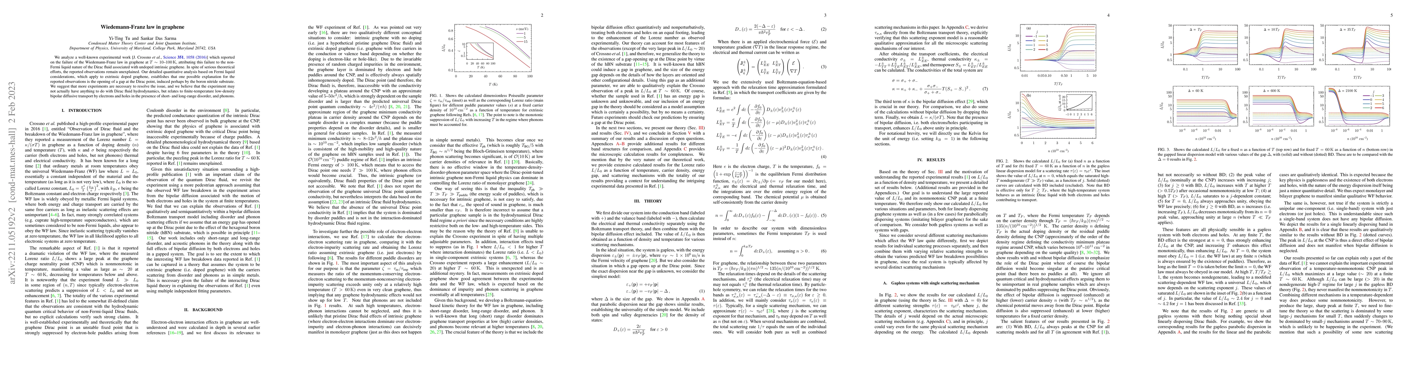 Thumbnail for Wiedemann-Franz law in graphene