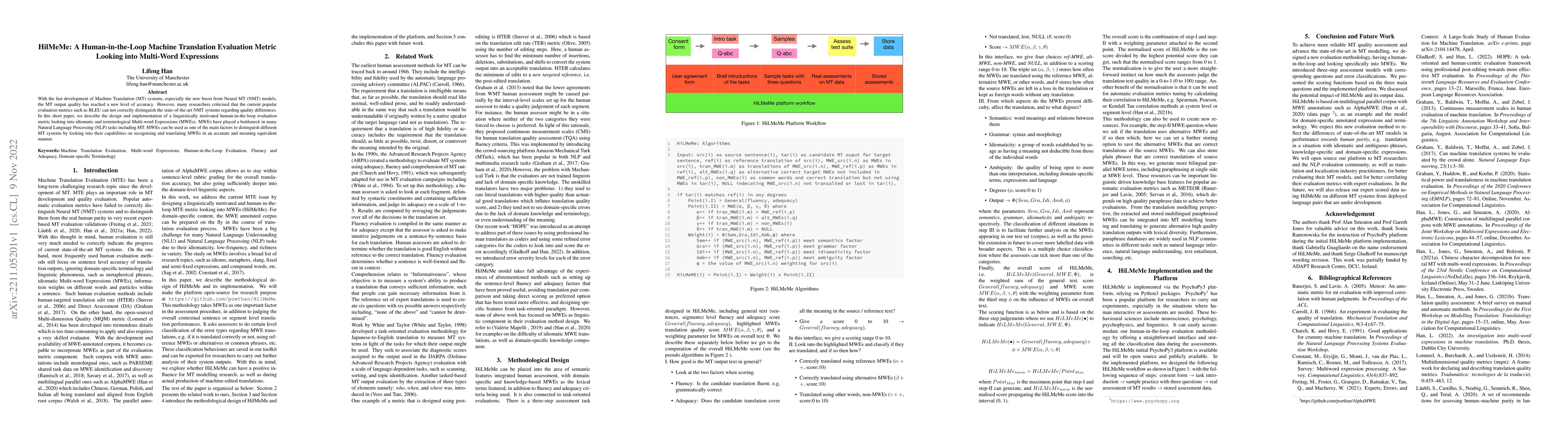 Thumbnail for HilMeMe: A Human-in-the-Loop Machine Translation Evaluation Metric
  Looking into Multi-Word Expressions