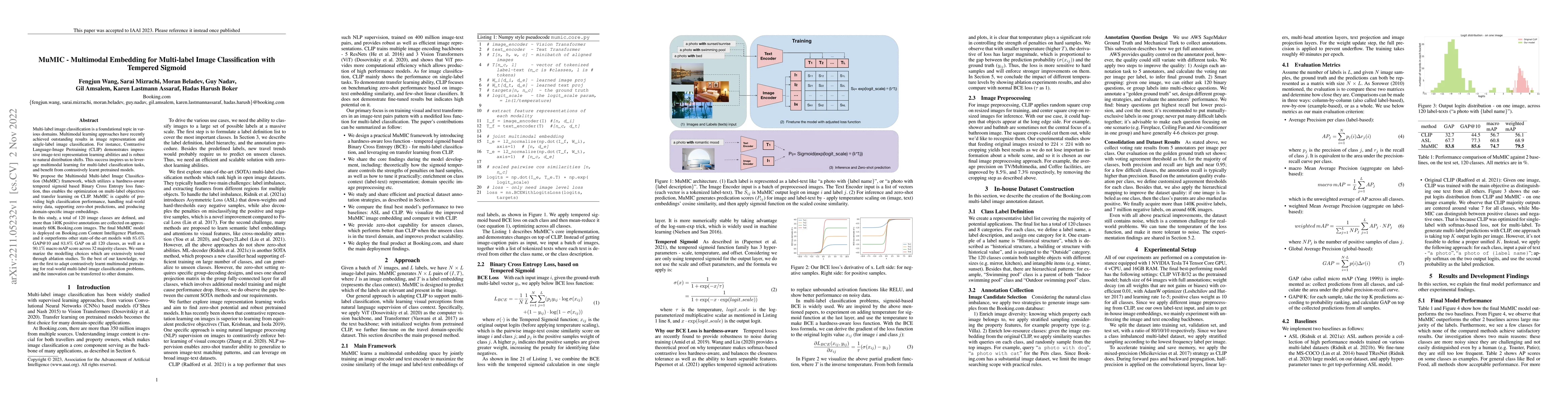 Thumbnail for MuMIC -- Multimodal Embedding for Multi-label Image Classification with
  Tempered Sigmoid