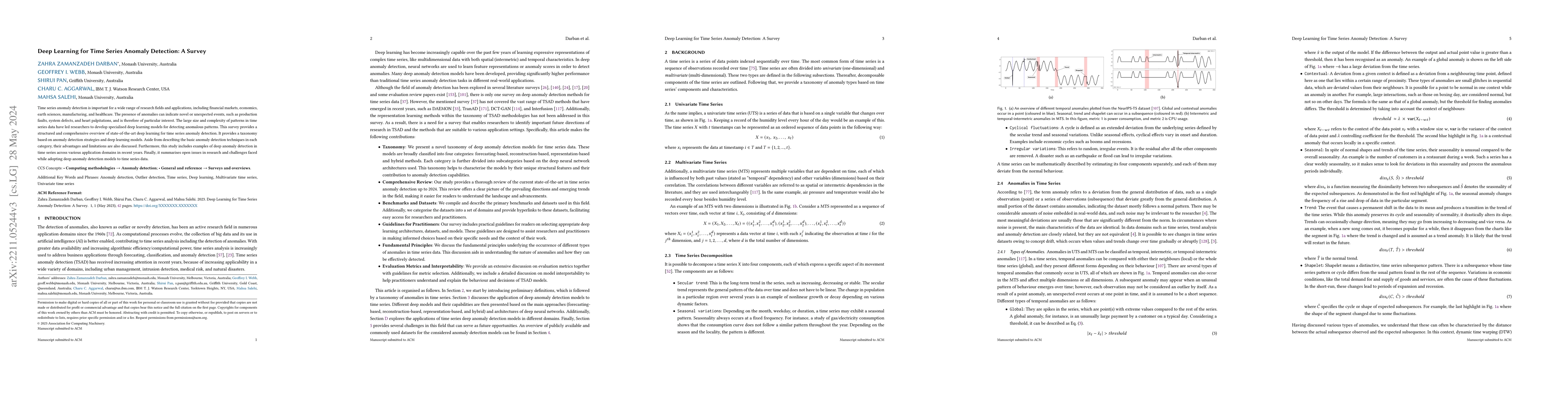 Thumbnail for Deep Learning for Time Series Anomaly Detection: A Survey