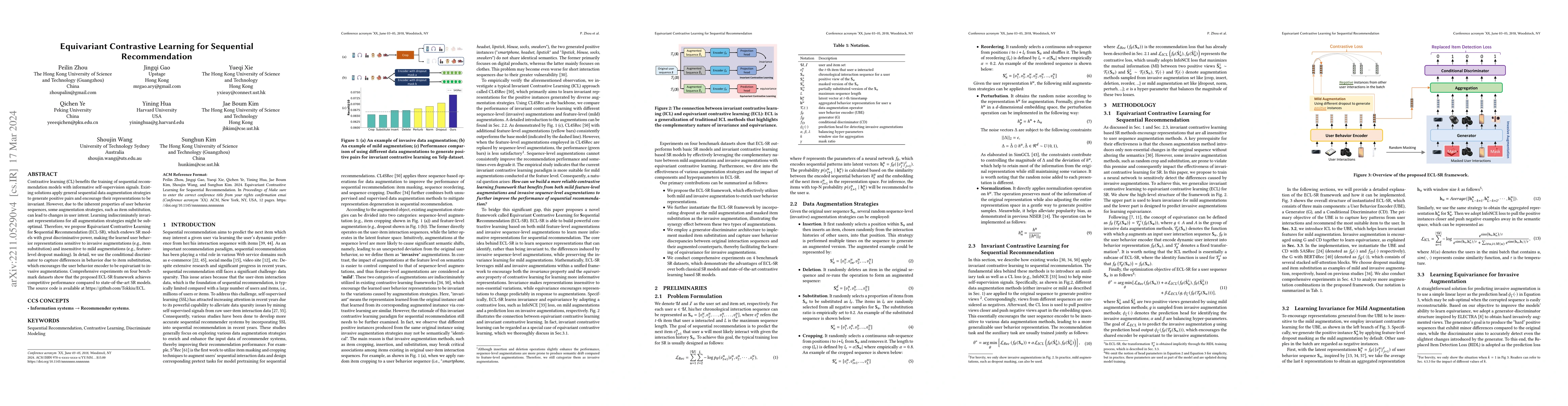 Thumbnail for Equivariant Contrastive Learning for Sequential Recommendation