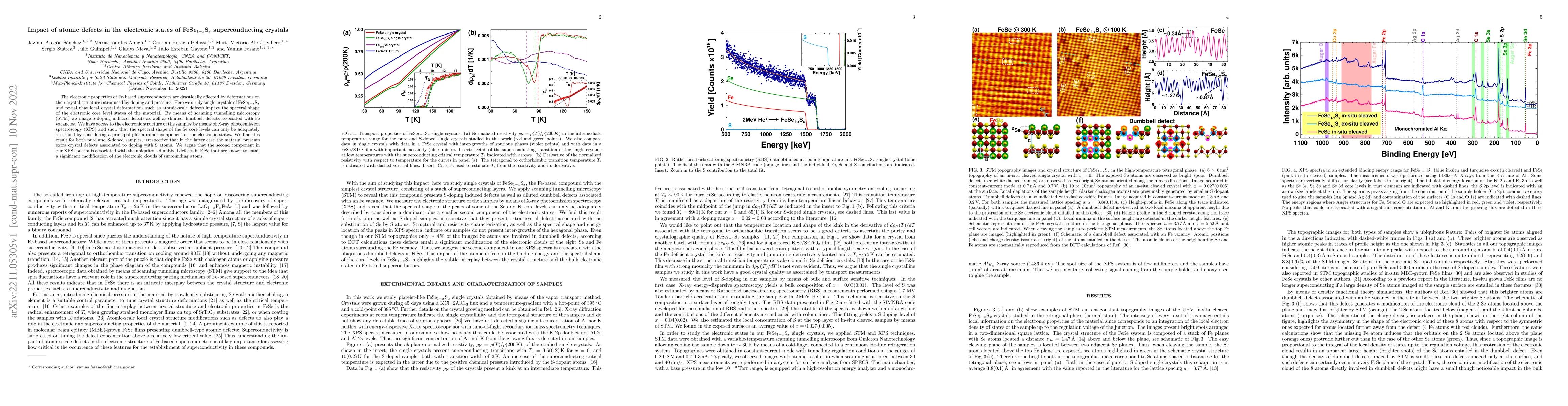 Thumbnail for Impact of atomic defects in the electronic states of FeSe$_{1-x}$S$_{x}$
  superconducting crystals