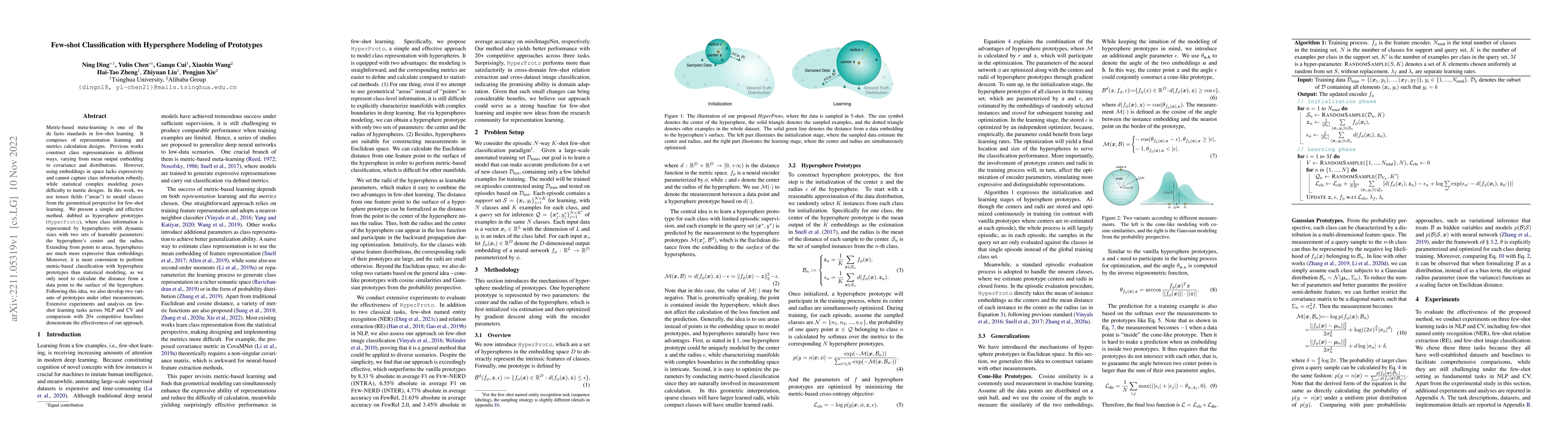 Thumbnail for Few-shot Classification with Hypersphere Modeling of Prototypes