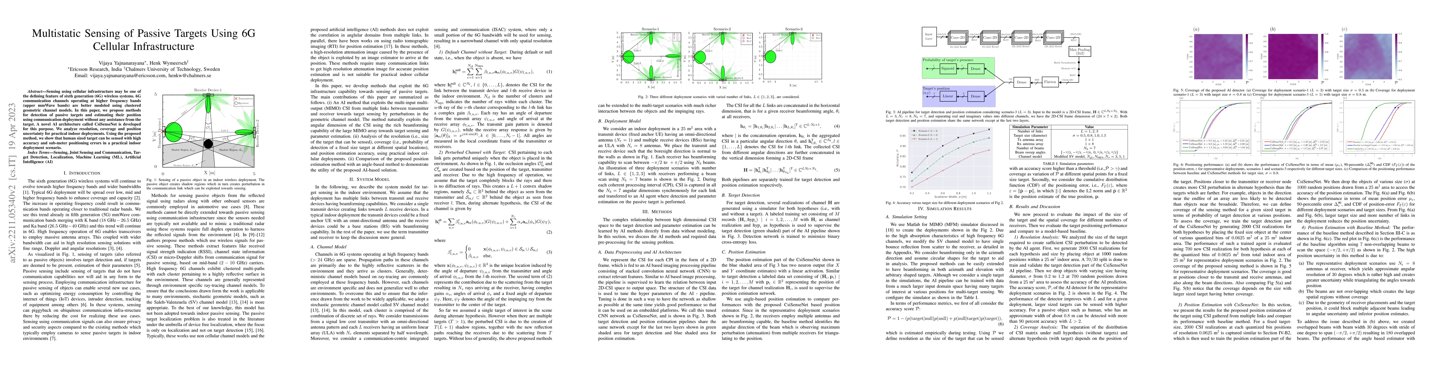 Thumbnail for Multistatic Sensing of Passive Targets Using 6G Cellular Infrastructure