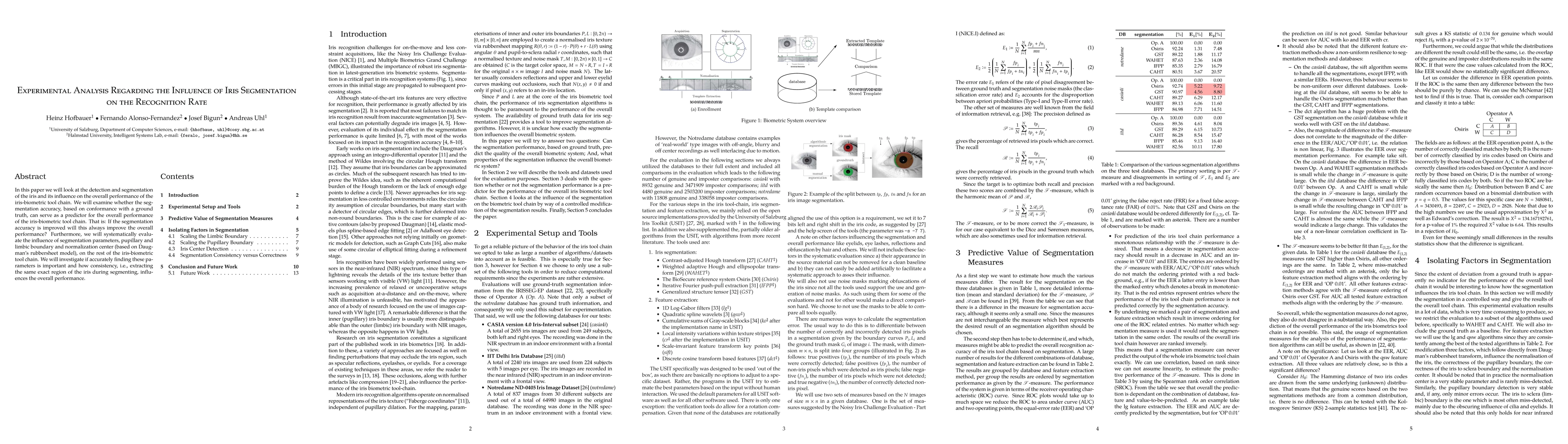 Thumbnail for Experimental analysis regarding the influence of iris segmentation on
  the recognition rate