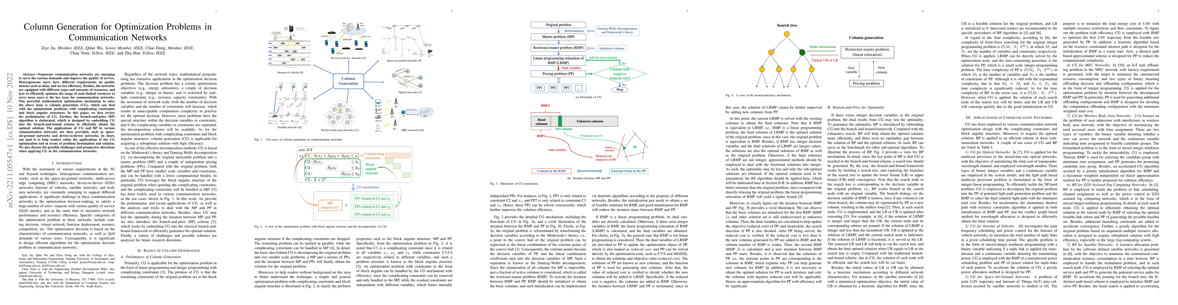 Thumbnail for Column Generation for Optimization Problems in Communication Networks