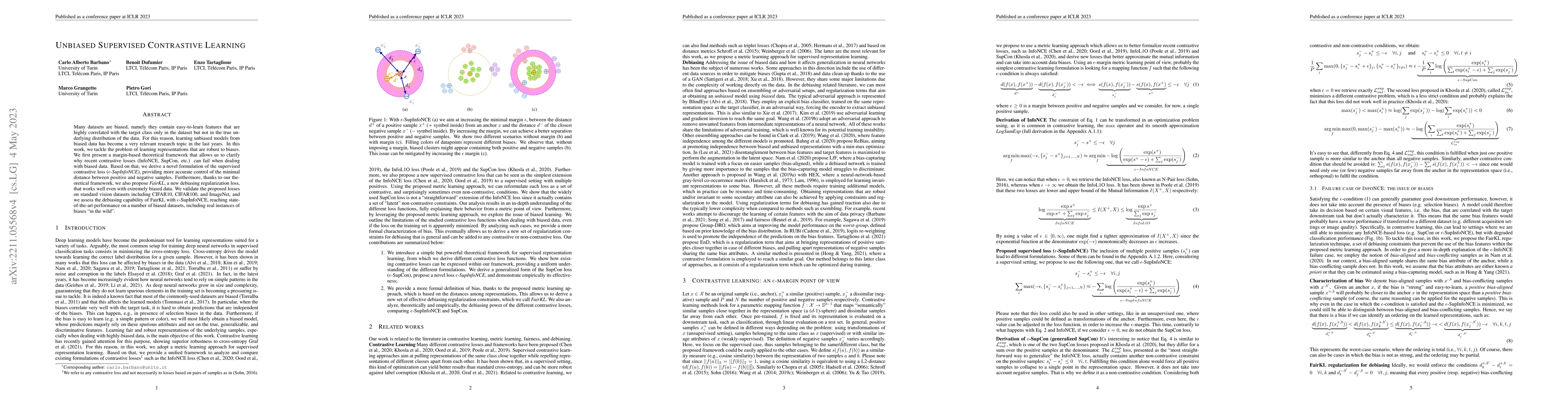 Thumbnail for Unbiased Supervised Contrastive Learning