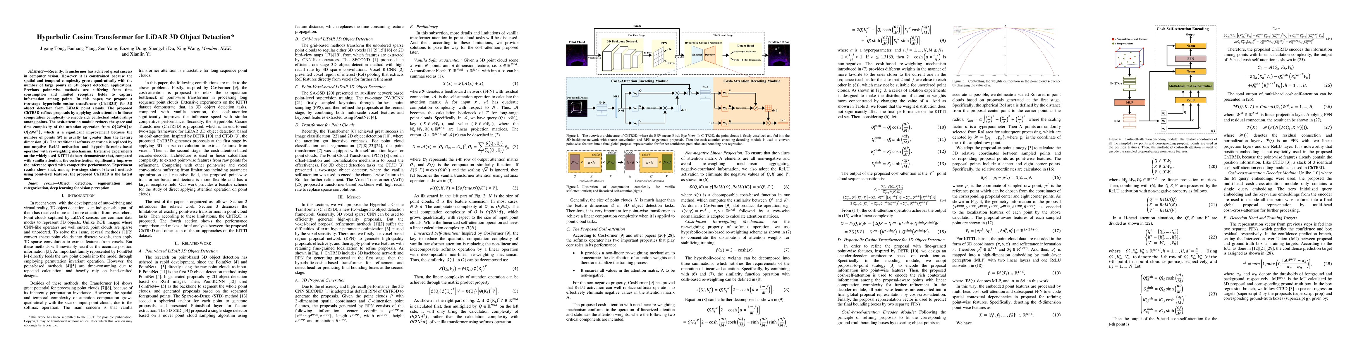 Thumbnail for Hyperbolic Cosine Transformer for LiDAR 3D Object Detection