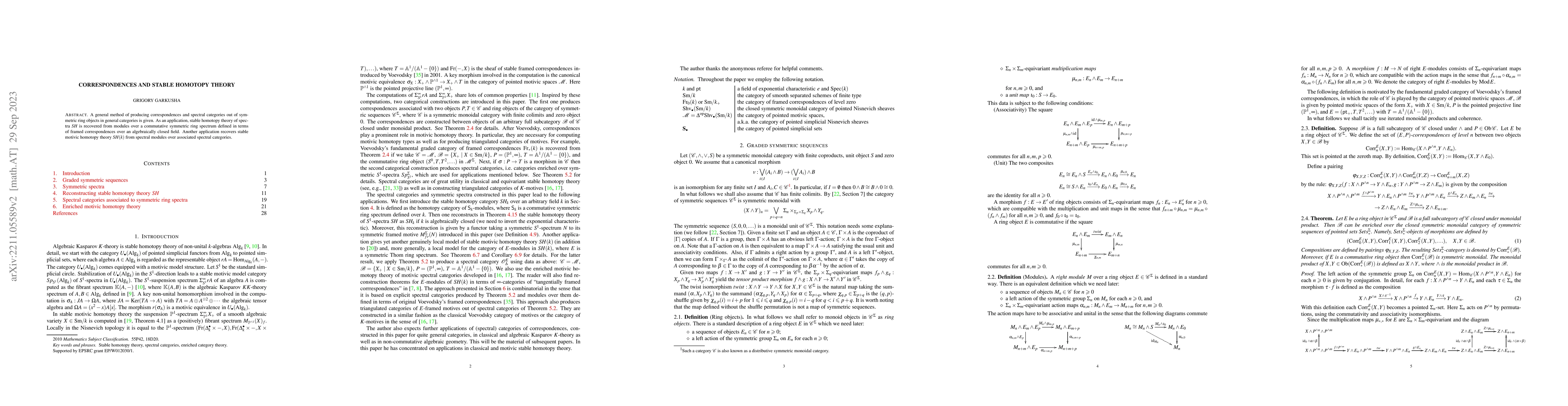Thumbnail for Correspondences and stable homotopy theory