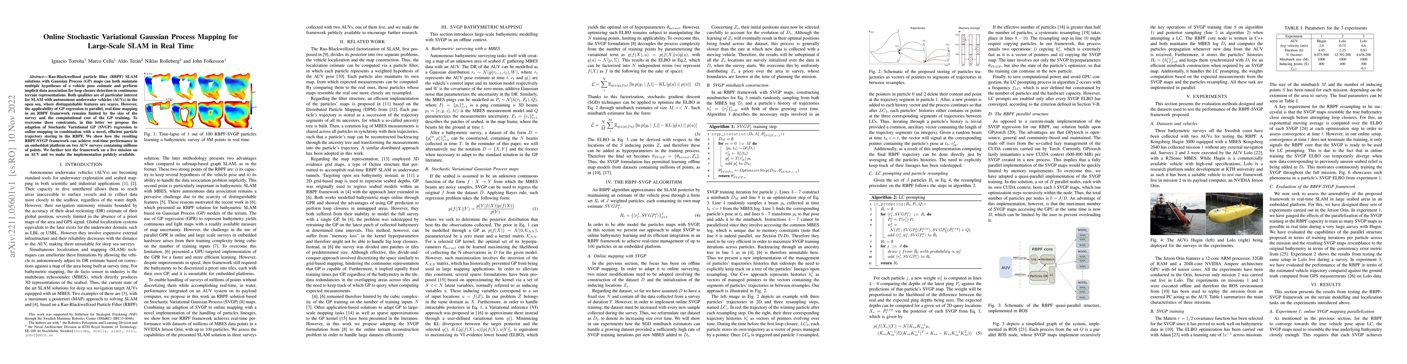 Thumbnail for Online Stochastic Variational Gaussian Process Mapping for Large-Scale
  SLAM in Real Time